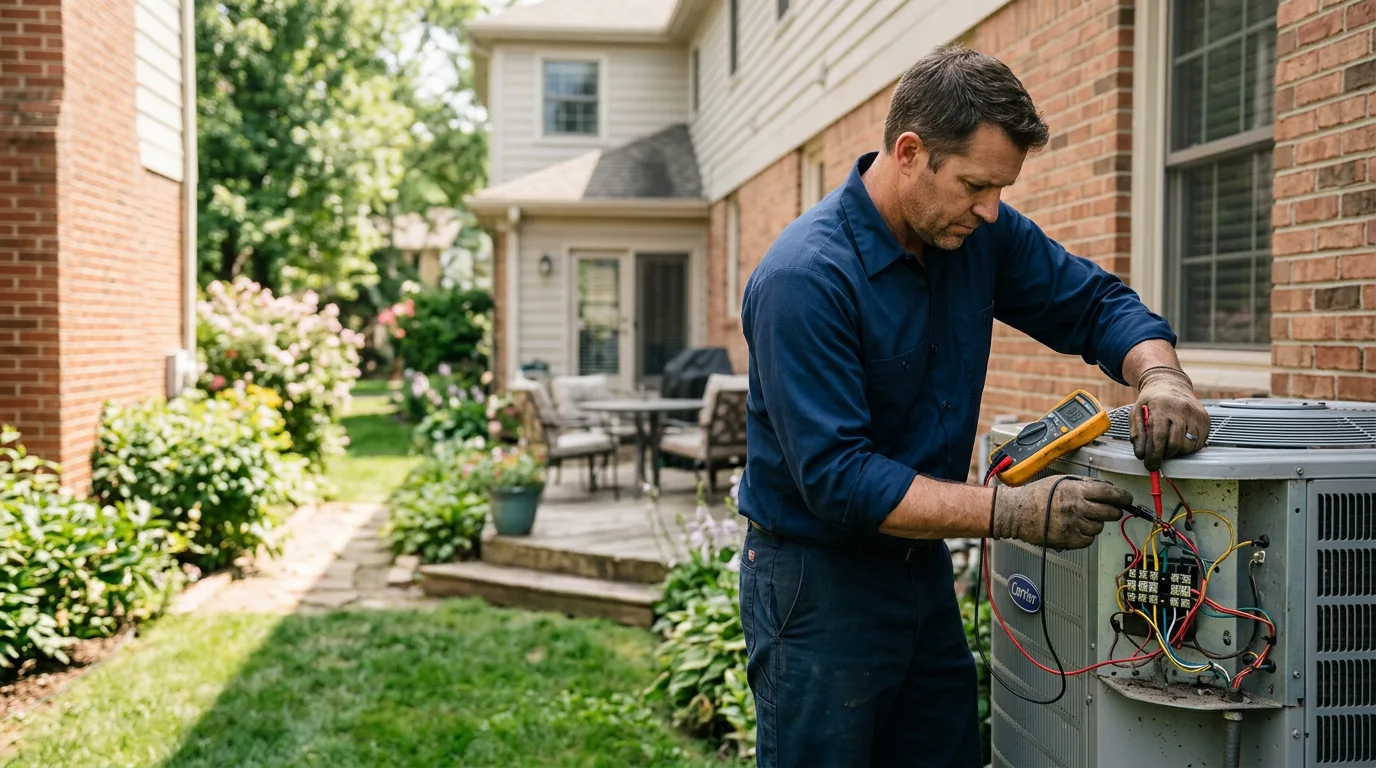 HVAC technician working near Bogota, NJ
